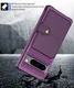 Google Pixel 8 Pro 3 in 1 Back Cover Portemonnee Hoesje Paars afbeelding 7
