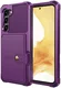 Samsung Galaxy S23 3 in 1 Back Cover Portemonnee Hoesje Paars afbeelding 2