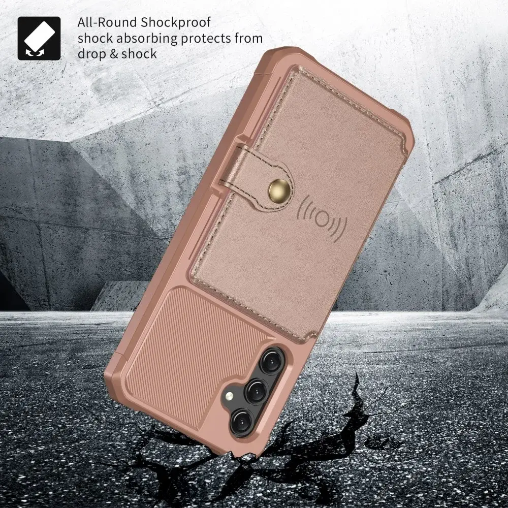 Samsung Galaxy A25 3 in 1 Back Cover Portemonnee Hoesje Roze afbeelding 8