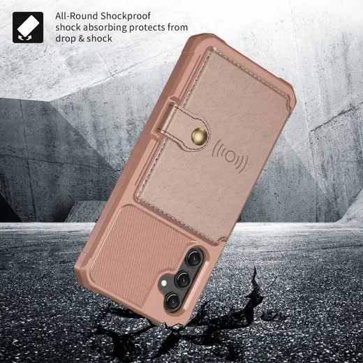 Samsung Galaxy A25 3 in 1 Back Cover Portemonnee Hoesje Roze afbeelding 8