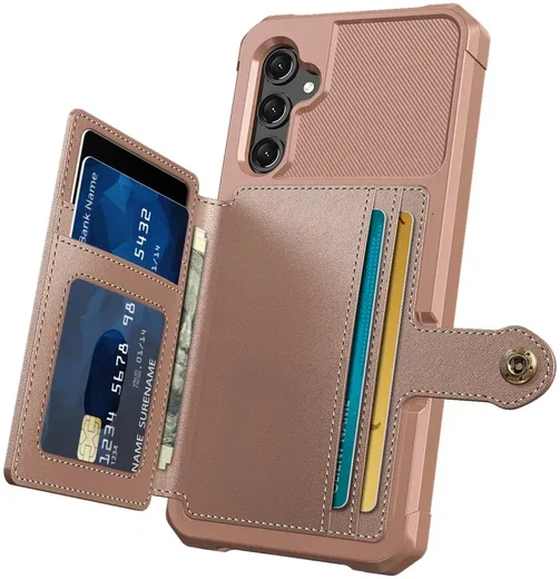 Samsung Galaxy A25 3 in 1 Back Cover Portemonnee Hoesje Roze afbeelding 3