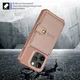 Apple iPhone 15 Pro 3 in 1 Back Cover Portemonnee Hoesje Roze afbeelding 8
