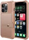 Apple iPhone 15 Pro Max 3 in 1 Back Cover Portemonnee Hoesje Roze afbeelding 2