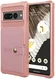 Google Pixel 7 Pro 3 in 1 Back Cover Portemonnee Hoesje Roze afbeelding 2