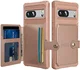 Google Pixel 8 Pro 3 in 1 Back Cover Portemonnee Hoesje Roze afbeelding 2