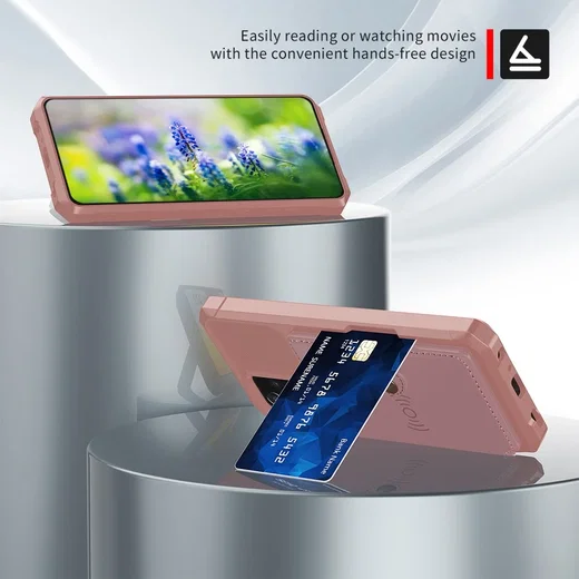 Samsung Galaxy A52 / A52S 3 in 1 Back Cover Portemonnee Hoesje Roze afbeelding 8