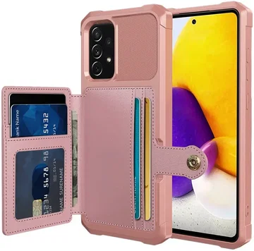 Samsung Galaxy A53 3 in 1 Back Cover Portemonnee Hoesje Roze