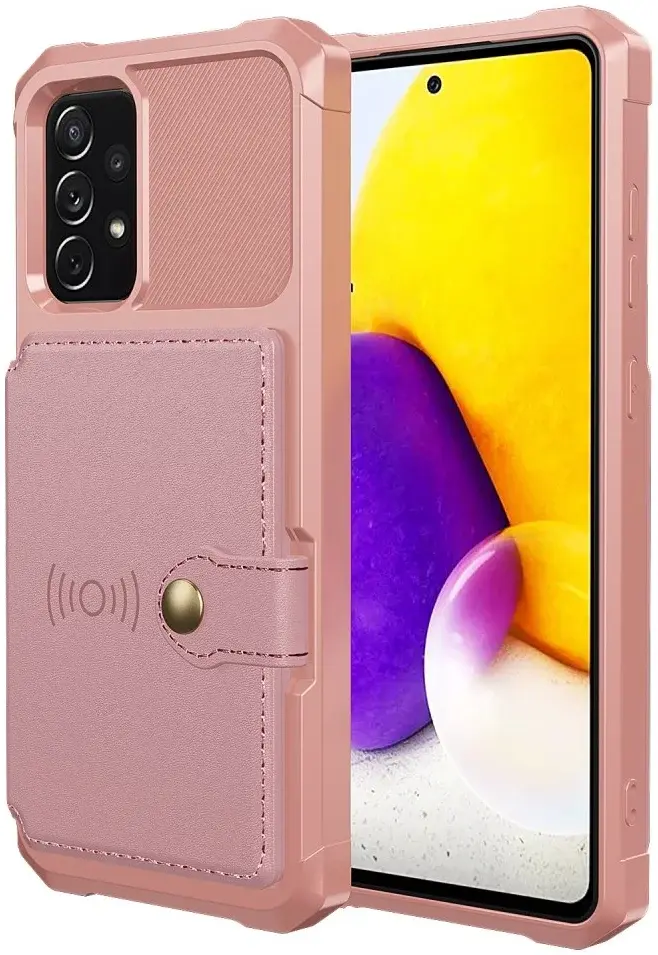 Samsung Galaxy A53 3 in 1 Back Cover Portemonnee Hoesje Roze afbeelding 2