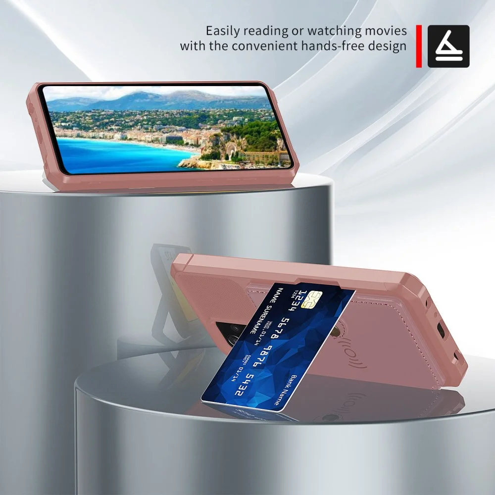 Samsung Galaxy A53 3 in 1 Back Cover Portemonnee Hoesje Roze afbeelding 5