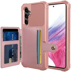Samsung Galaxy A54 3 in 1 Back Cover Portemonnee Hoesje Roze afbeelding