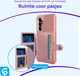 Samsung Galaxy A54 3 in 1 Back Cover Portemonnee Hoesje Roze afbeelding 6