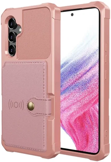 Samsung Galaxy A54 3 in 1 Back Cover Portemonnee Hoesje Roze afbeelding 3