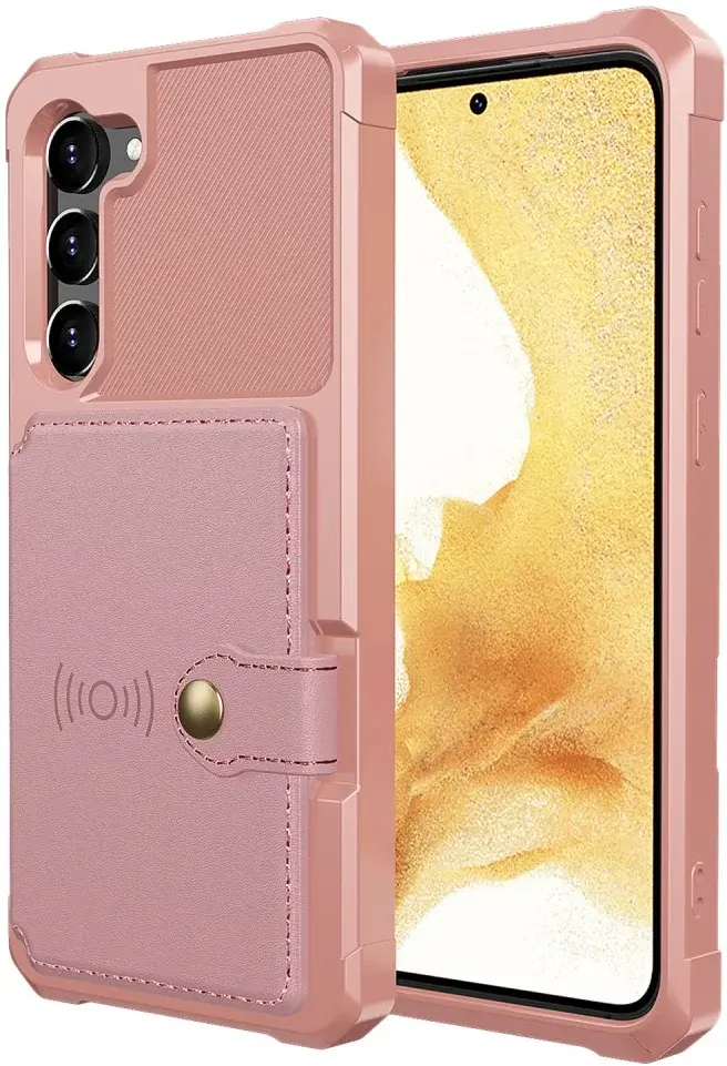 Samsung Galaxy S23 3 in 1 Back Cover Portemonnee Hoesje Roze afbeelding 2