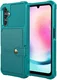 Samsung Galaxy A25 3 in 1 Back Cover Portemonnee Hoesje Groen afbeelding 2