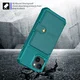 Apple iPhone 15 3 in 1 Back Cover Portemonnee Hoesje Groen afbeelding 8