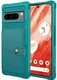 Google Pixel 8 Pro 3 in 1 Back Cover Portemonnee Hoesje Groen afbeelding 2