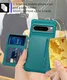 Google Pixel 8 Pro 3 in 1 Back Cover Portemonnee Hoesje Groen afbeelding 4