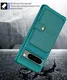 Google Pixel 8 Pro 3 in 1 Back Cover Portemonnee Hoesje Groen afbeelding 7