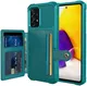 Samsung Galaxy A52 / A52S 3 in 1 Back Cover Portemonnee Hoesje Groen