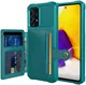 Samsung Galaxy A53 3 in 1 Back Cover Portemonnee Hoesje Groen