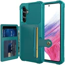 Samsung Galaxy A54 3 in 1 Back Cover Portemonnee Hoesje Groen