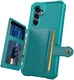 Samsung Galaxy A54 3 in 1 Back Cover Portemonnee Hoesje Groen afbeelding 3