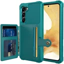 Samsung Galaxy S23 3 in 1 Back Cover Portemonnee Hoesje Groen