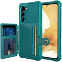 Samsung S23 Plus 3 in 1 Back Cover Portemonnee Hoesje Groen