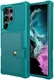Samsung Galaxy S23 Ultra 3 in 1 Back Cover Portemonnee Hoesje Groen afbeelding 2