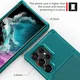Samsung Galaxy S23 Ultra 3 in 1 Back Cover Portemonnee Hoesje Groen afbeelding 8