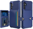 Samsung Galaxy A25 3 in 1 Back Cover Portemonnee Hoesje Donkerblauw