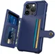 Apple iPhone 15 Pro 3 in 1 Back Cover Portemonnee Hoesje Donkerblauw afbeelding 10