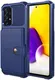 Samsung Galaxy A53 3 in 1 Back Cover Portemonnee Hoesje Donkerblauw afbeelding 2