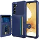 Samsung Galaxy S23 3 in 1 Back Cover Portemonnee Hoesje Donkerblauw