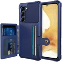 Samsung S23 Plus 3 in 1 Back Cover Portemonnee Hoesje Donkerblauw