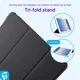 Apple iPad 9.7 2017 / 2018 / Air (2) Hoes Tri-Fold Book Case Zwart afbeelding 5