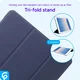Apple iPad 9.7 2017 / 2018 / Air (2) Hoes Tri-Fold Book Case Blauw afbeelding 5