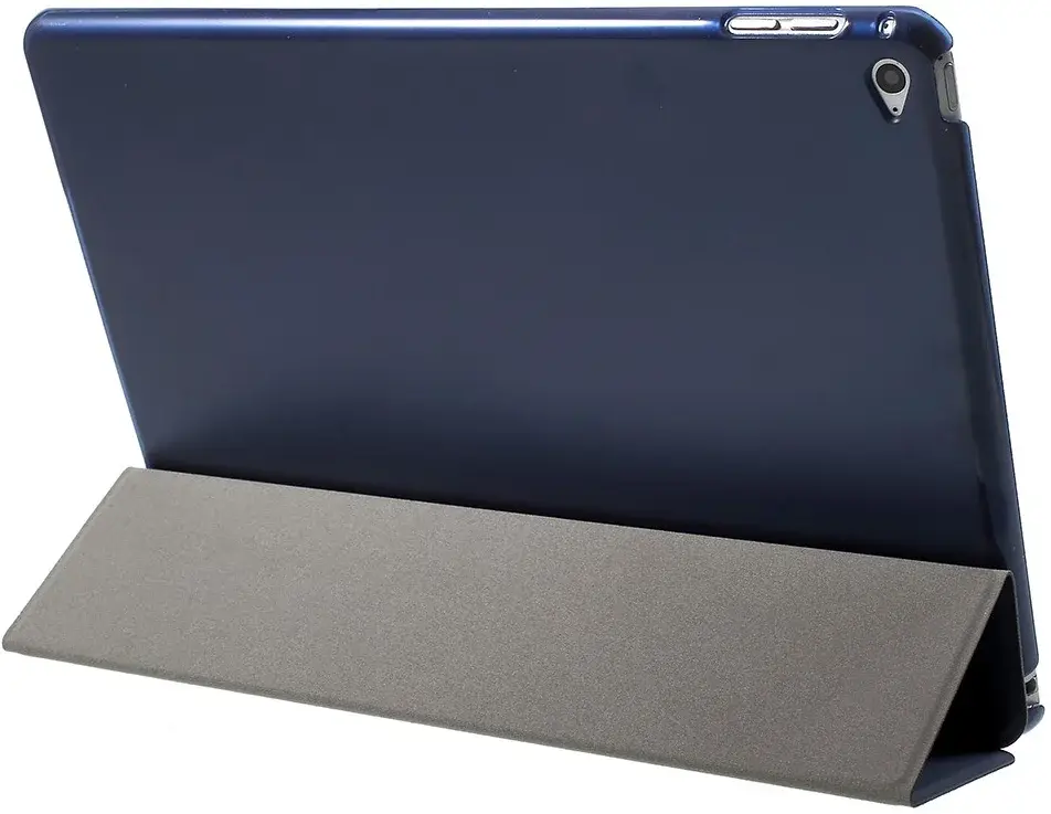 Apple iPad 9.7 2017 / 2018 / Air (2) Hoes Tri-Fold Book Case Blauw afbeelding 10