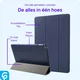 Apple iPad 9.7 2017 / 2018 / Air (2) Hoes Tri-Fold Book Case Blauw afbeelding 2