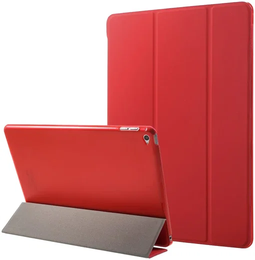 Apple iPad 9.7 2017 / 2018 / Air (2) Hoes Tri-Fold Book Case Rood afbeelding 1