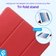 Apple iPad 9.7 2017 / 2018 / Air (2) Hoes Tri-Fold Book Case Rood afbeelding 5