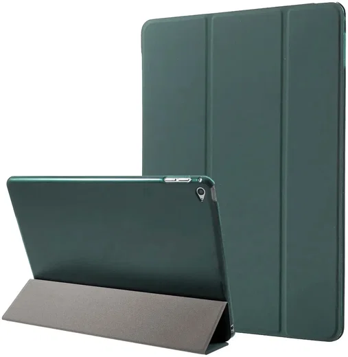 Apple iPad 9.7 2017 / 2018 / Air (2) Hoes Tri-Fold Book Case Groen afbeelding 1