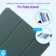 Apple iPad 9.7 2017 / 2018 / Air (2) Hoes Tri-Fold Book Case Groen afbeelding 5