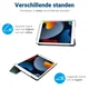 Apple iPad 10.2 (2021/2020/2019) Hoes Tri-Fold Book Case Groen afbeelding 6