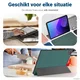 Apple iPad 10.2 (2021/2020/2019) Hoes Tri-Fold Book Case Groen afbeelding 10