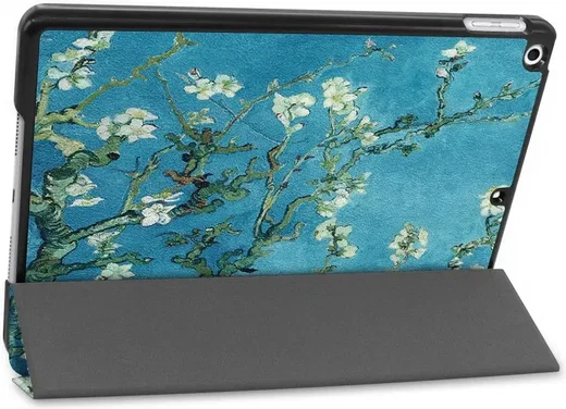Apple iPad 10.2 (2021/2020/2019) Hoes Tri-Fold Book Case Blossom afbeelding 13
