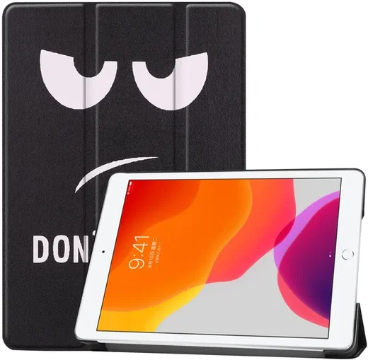 Apple iPad 10.2 (2021/2020/2019) Hoes Tri-Fold Book Case Touch afbeelding 1