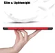Apple iPad Air 10.9 (2020 / 2022) Hoes Tri-Fold Book Case Rood afbeelding 8