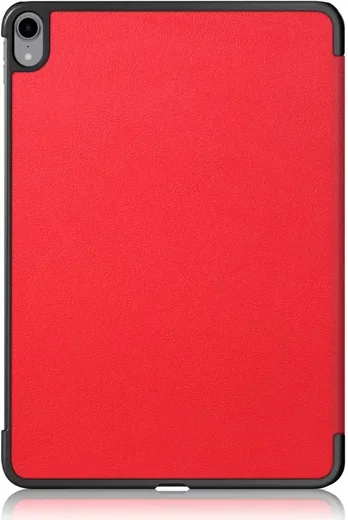 Apple iPad Air 10.9 (2020 / 2022) Hoes Tri-Fold Book Case Rood afbeelding 11