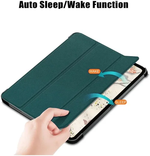 Apple iPad Air 10.9 (2020 / 2022) Hoes Tri-Fold Book Case Groen afbeelding 8